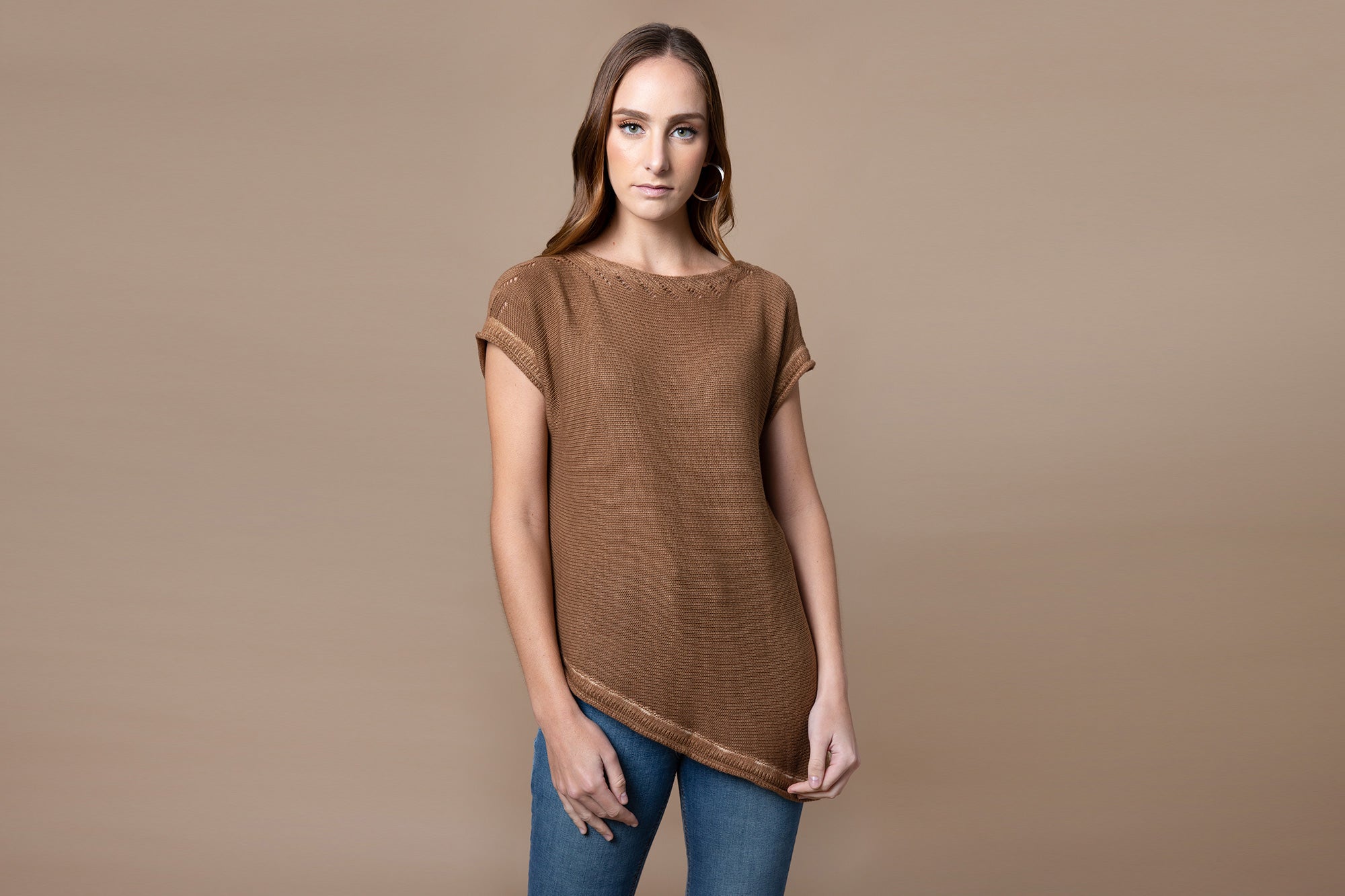 Boat Neck Knitted Top