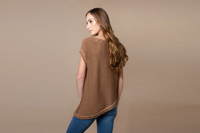 Boat Neck Knitted Top